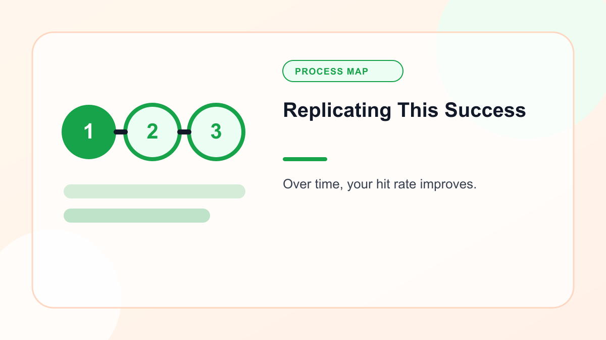 Infographic explaining replicating This Success