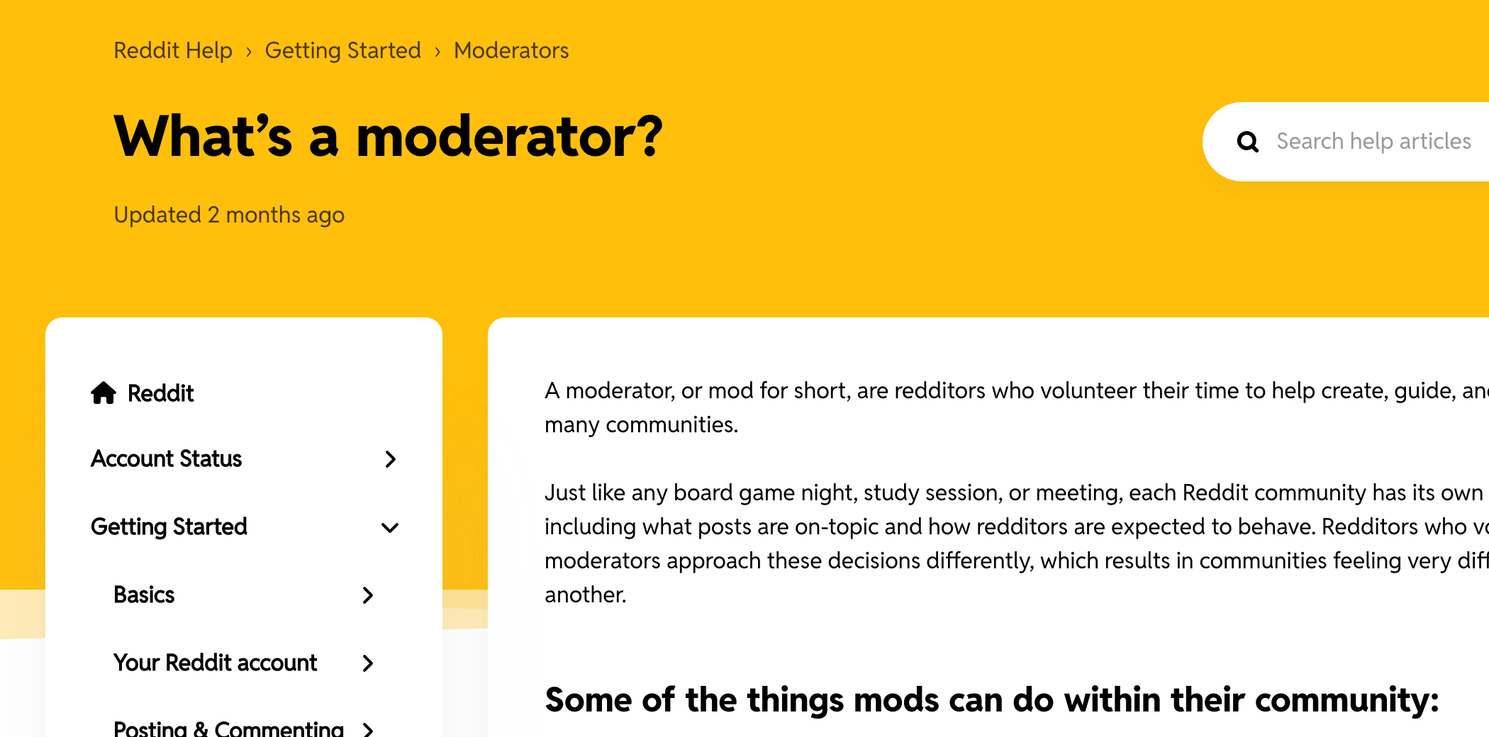 Live Reddit screenshot showing The Difference Between Subreddit Moderators and Reddit Admins