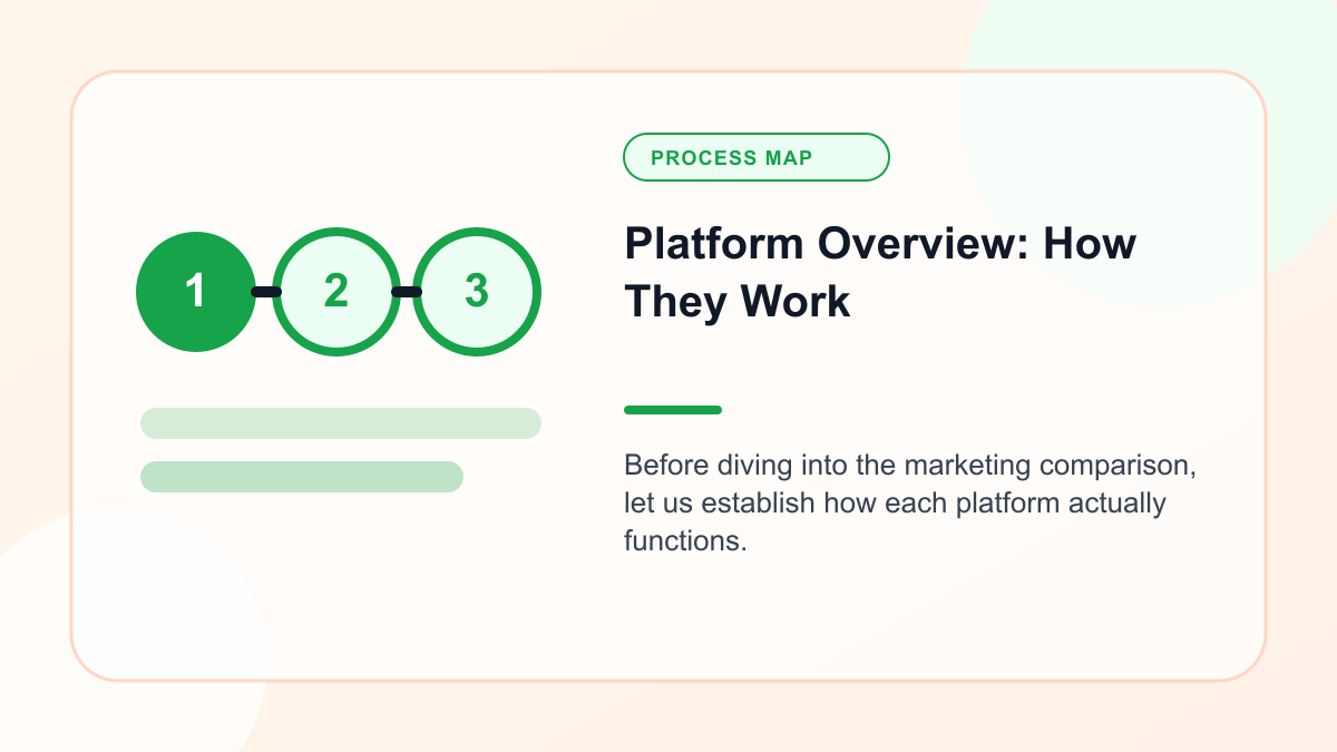 Infographic explaining platform Overview: How They Work
